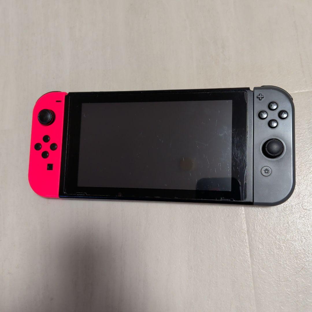 ジャンク品 Nintendo Switch本体 ケース及びジャンク左側ジョイコン