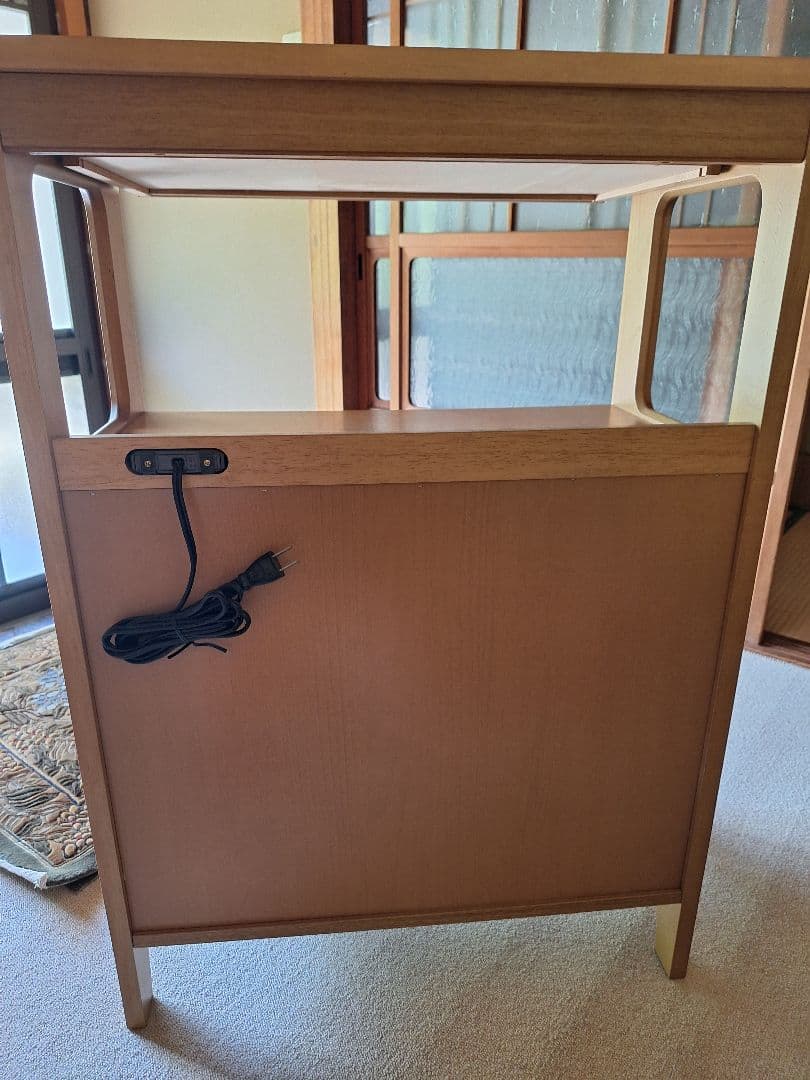 美品 カリモクkarimoku 電話台・ファックス台 引き出し付き