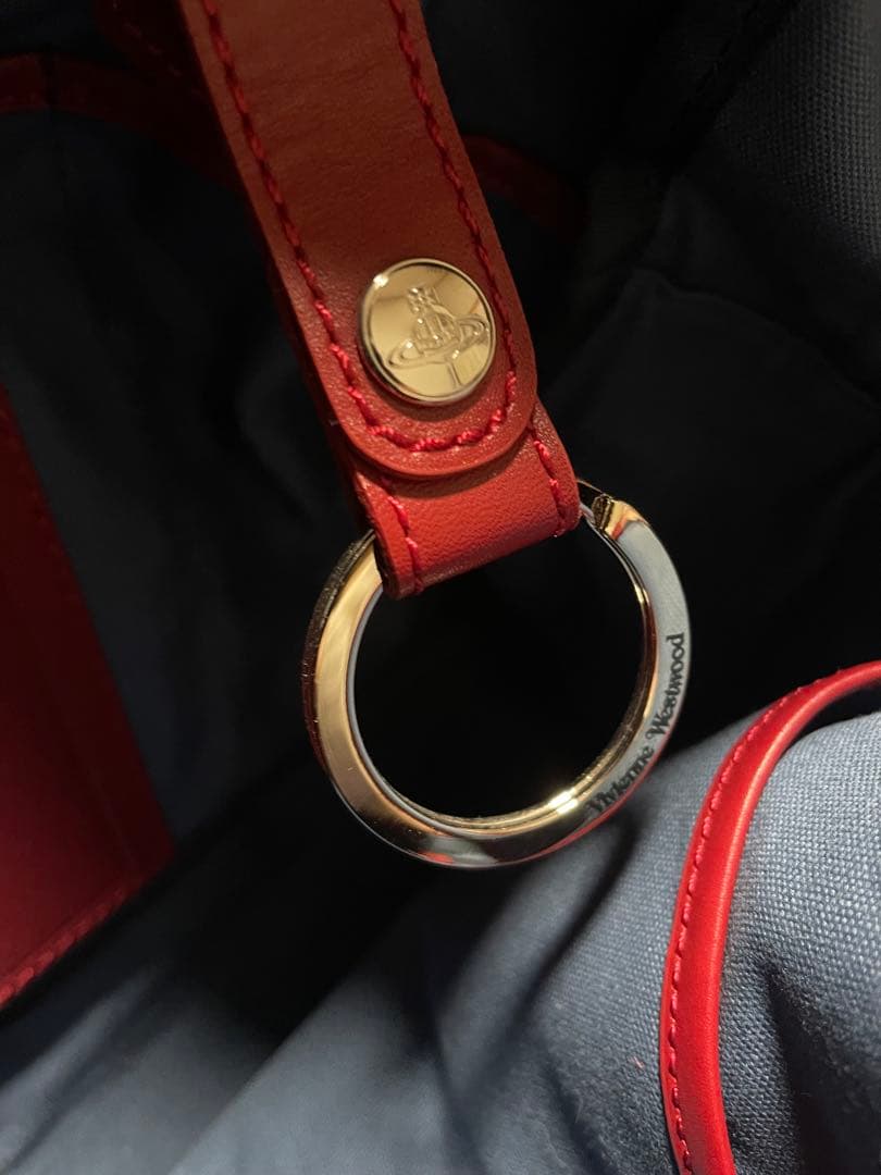 希少Vivienne Westwood ビジネスバッグ ネイビー/レッド