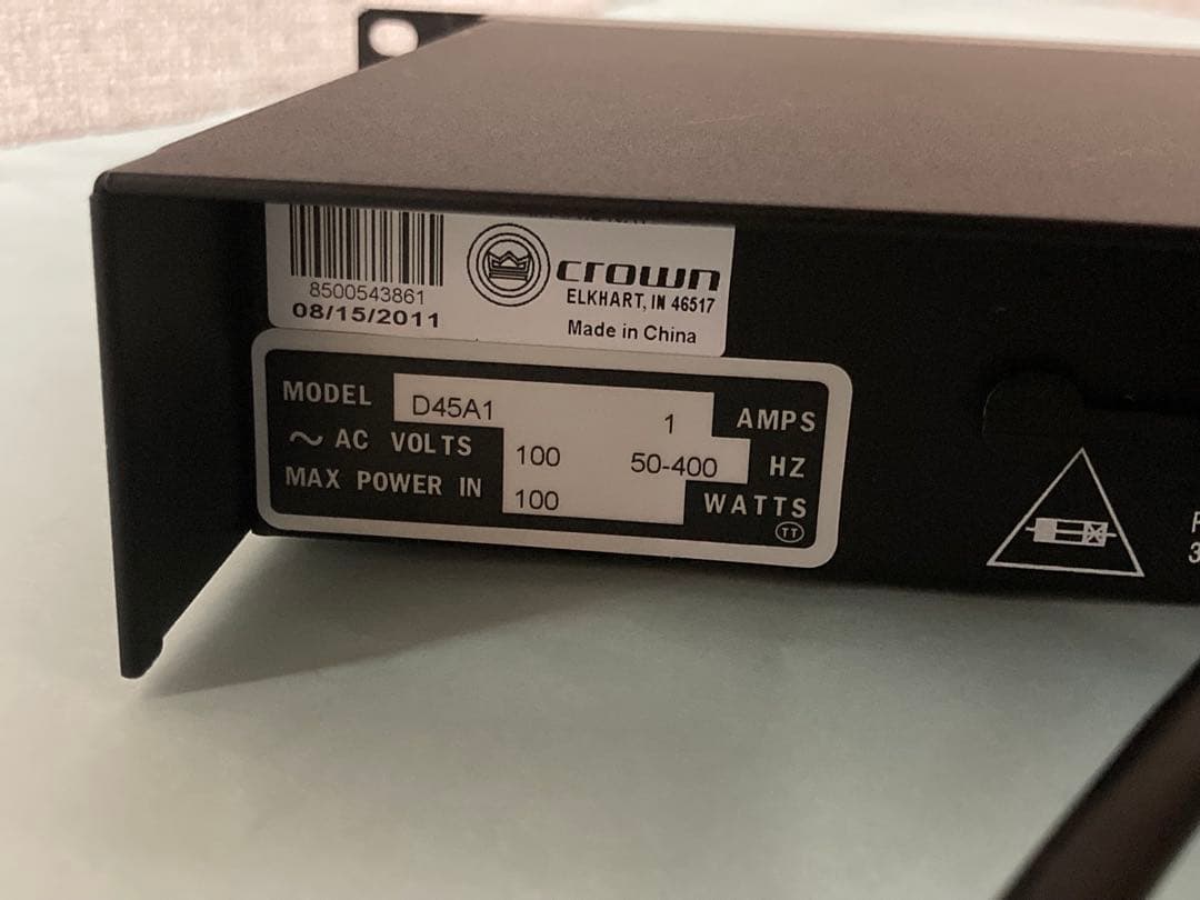 AMCRON D-45 パワーアンプ CROWN 美品