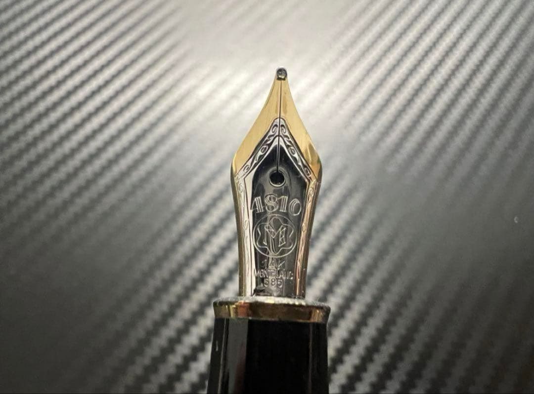 美品 144 M ブラック 中白 モンブラン 万年筆