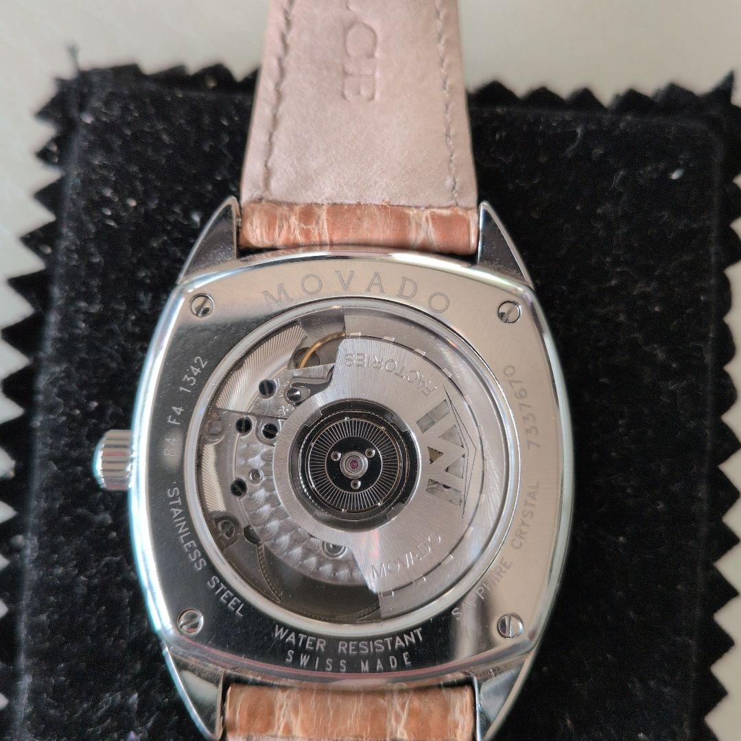 MOVADO自動巻き時計 オーストリッチストラップと尾錠付