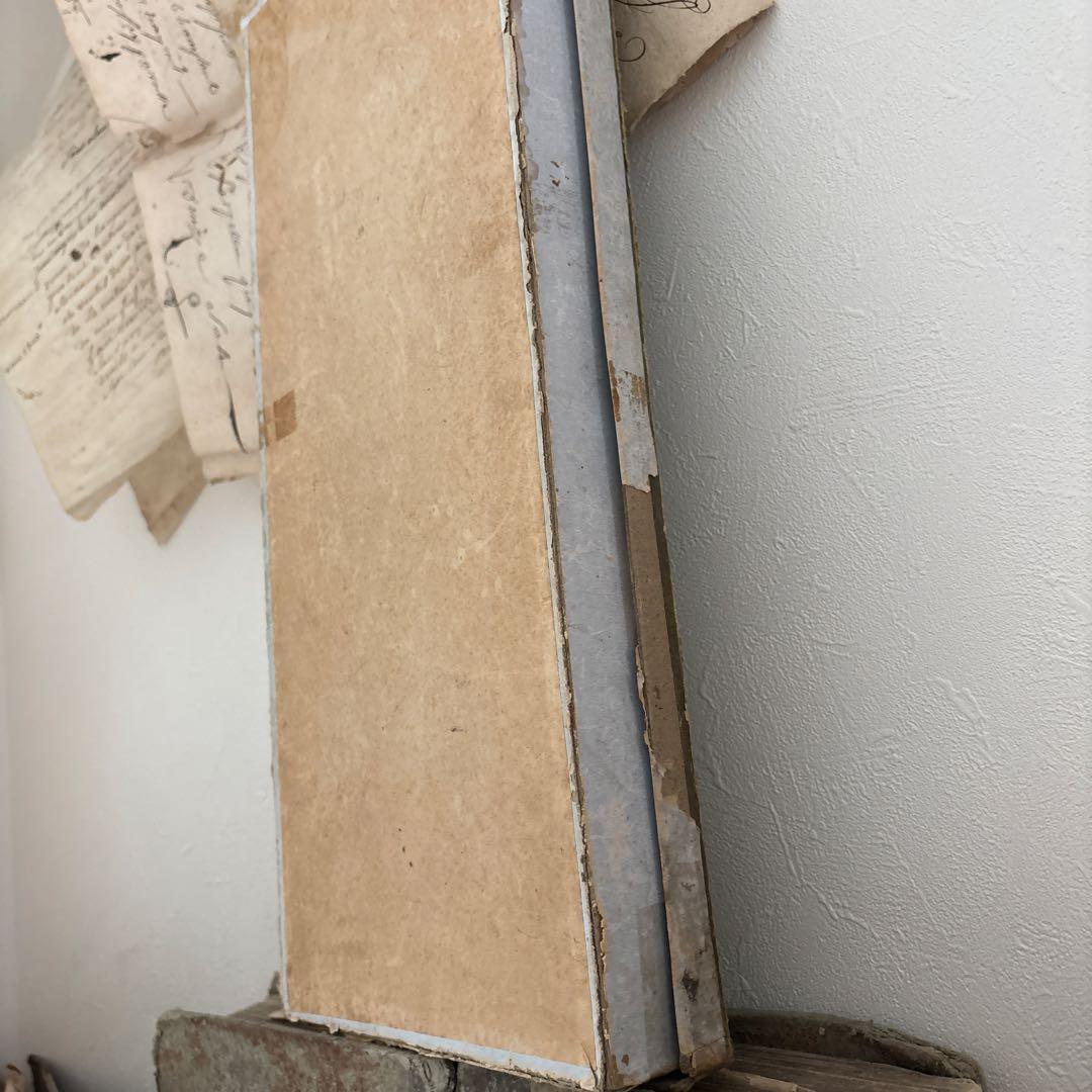 アンティーク雑貨 Old shabby paper box.