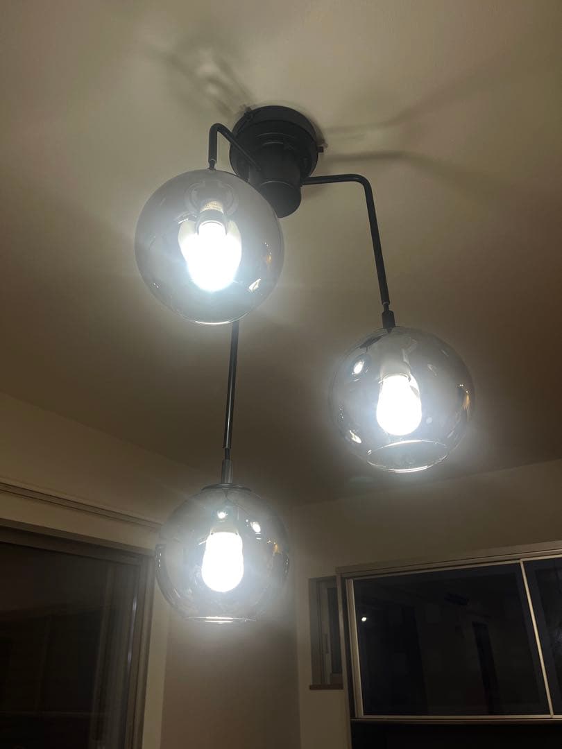 ペンダントライト VERRE 3T(グレー)