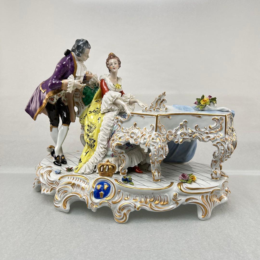 ロココ調 陶磁器 音楽家 フィギュア