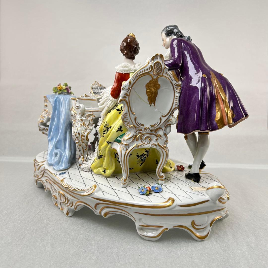 ロココ調 陶磁器 音楽家 フィギュア