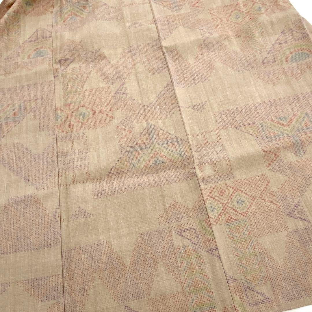 ⭐︎ K0276 単衣 美品 逸品 正絹 本場結城紬 重要無形文化財 居敷当付