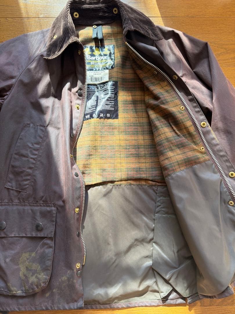 ヴィンテージ Barbour バブアー BEDALE 英国製 C36 91cm