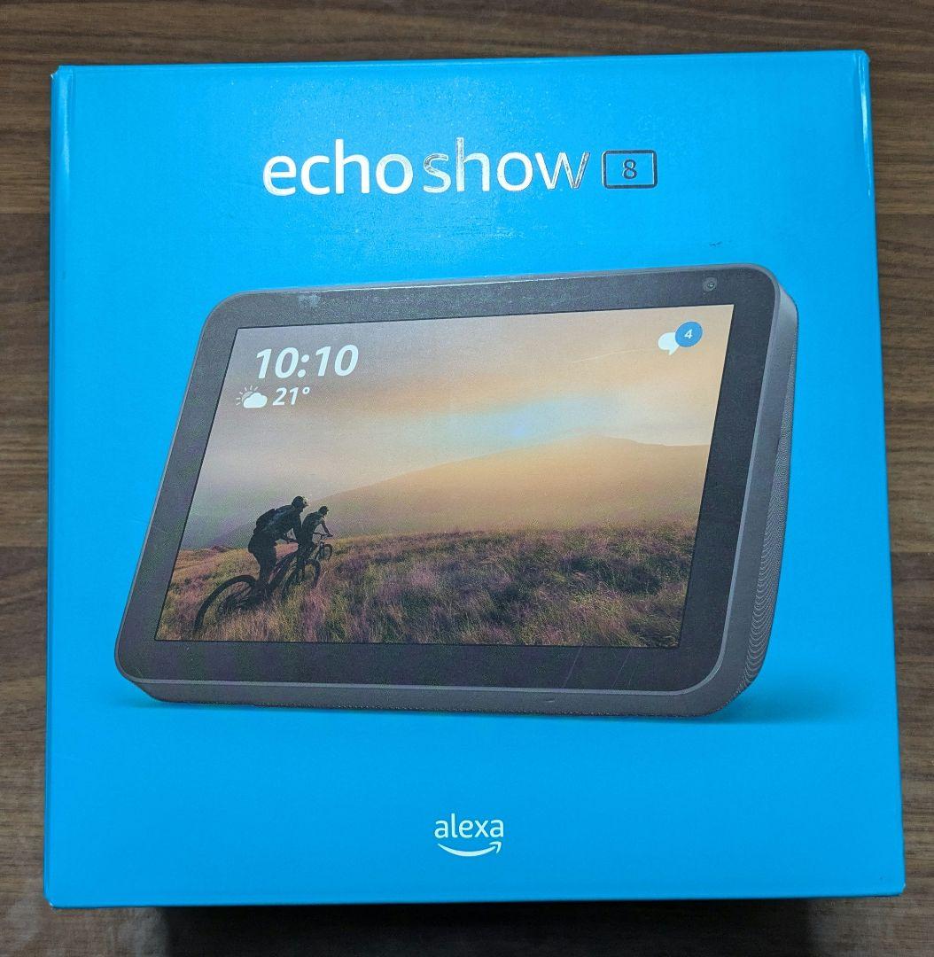 即発送可★美品★Alexa echoshow8 HDスクリーン付き チャコール