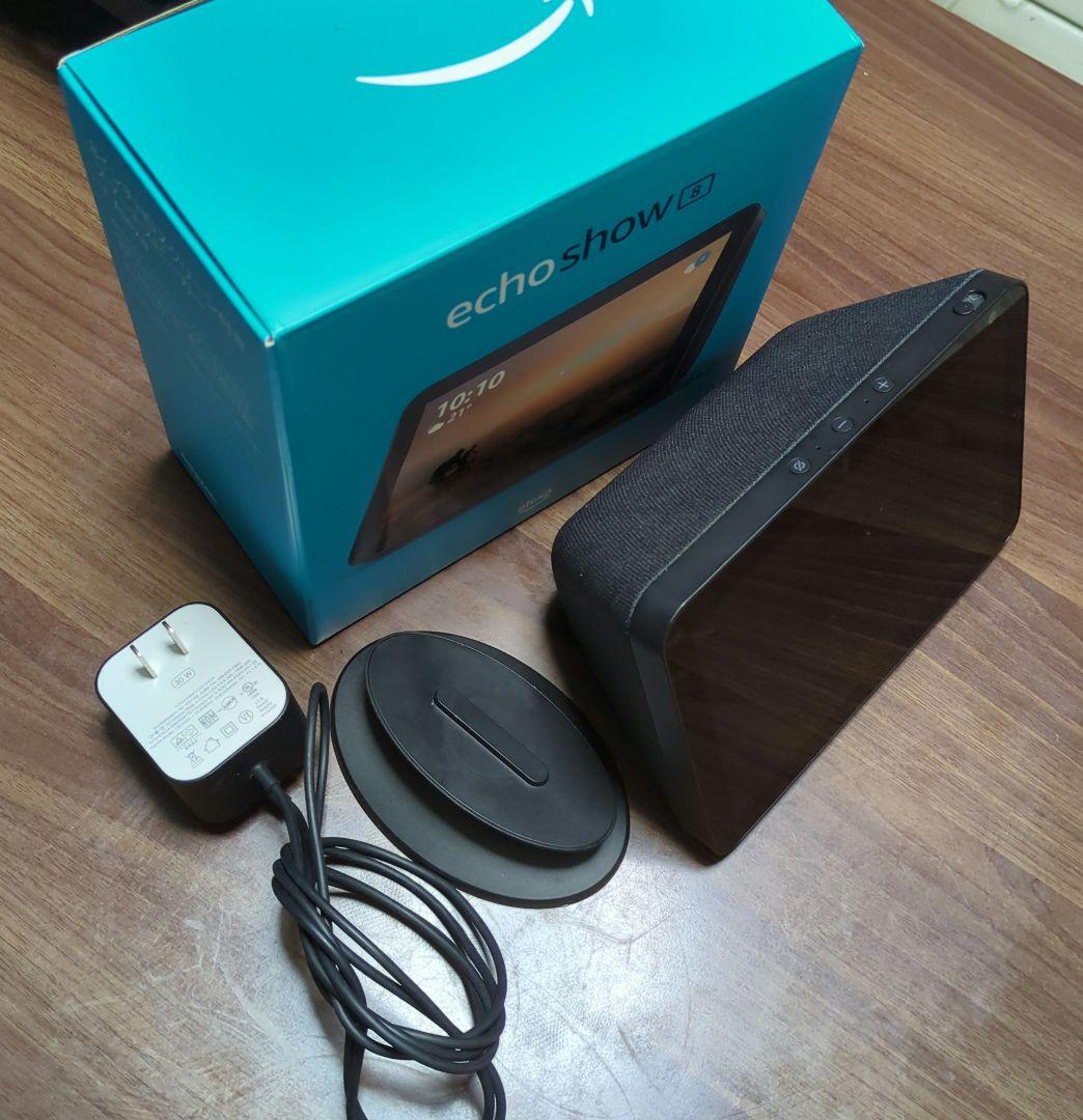即発送可★美品★Alexa echoshow8 HDスクリーン付き チャコール