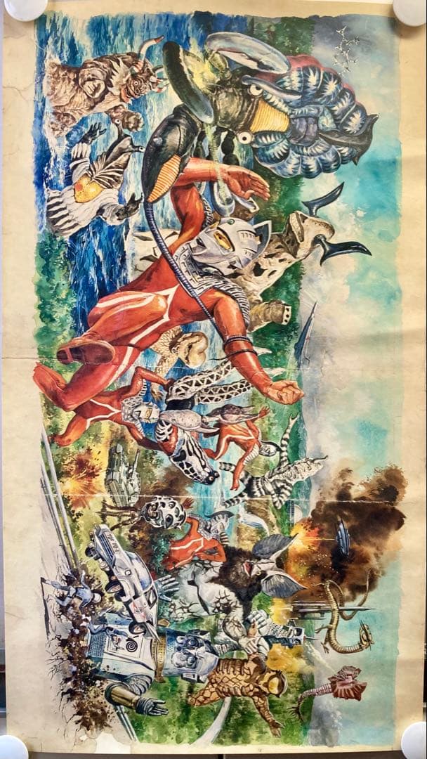 値下げ　超稀少！ ウルトラセブン 中西立太による複製原画ポスター