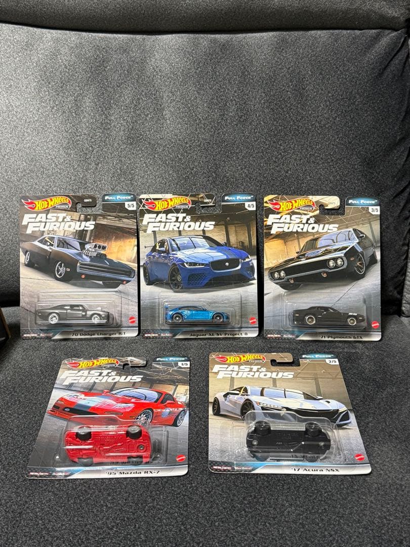ホットウィールプレミアム ワイルドスピード FULL FORCE 5台セット