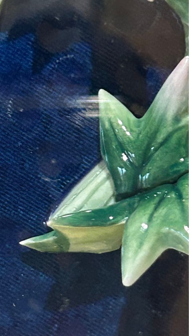 華生窯　アザミ　薊　陶板　高級額装　箱付　未使用保管品　極美品　超細密技巧