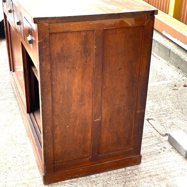 昭和レトロ　対面カウンター　両面サイドボード　キャビネット　ジャパンビンテージ