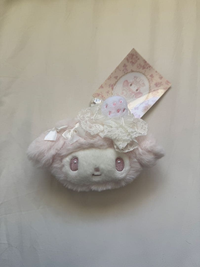 マイメロディ 白いちごのティータイム フェイス型ポーチ