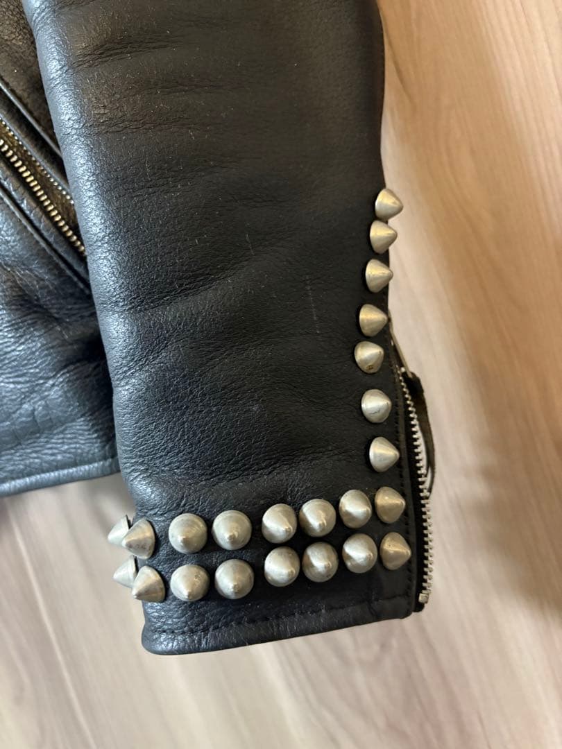 【ヴィンテージ】Freedom 鋲付きシングルレザージャケット