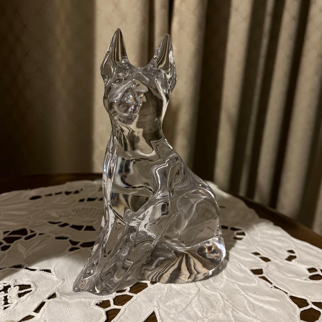 Daum France 犬クリスタル置物