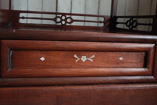 A*A様 唐木　紫檀無垢材　飾り棚　茶棚　茶箪笥　螺鈿　古家具　古民家