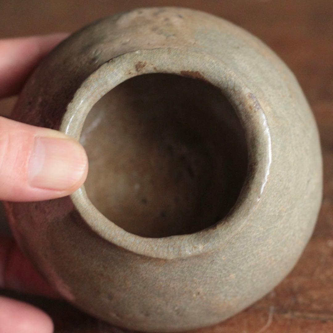 高麗青磁 塩笥 茶碗 古美術 古道具 アンティーク 小壺