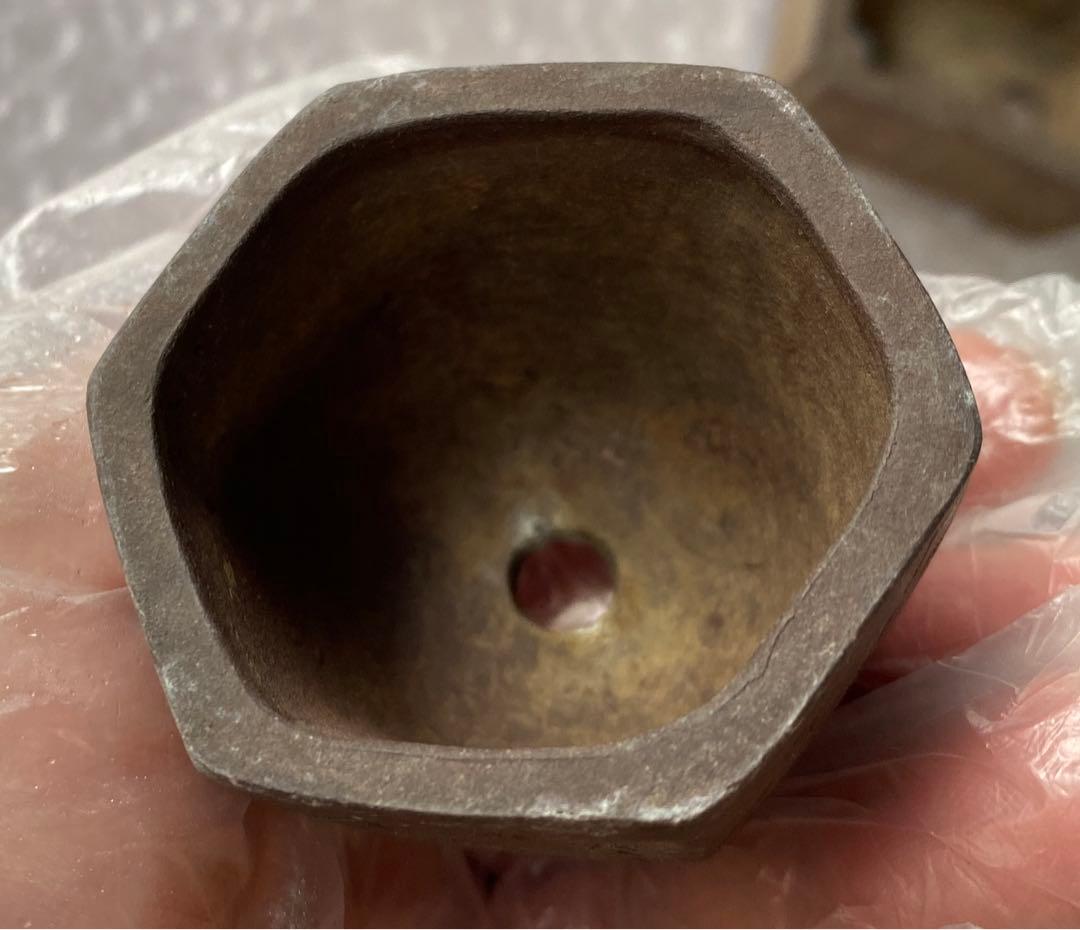 陶雀　雀　３個セット　盆栽鉢　小品　アンティーク　レトロ　(A9・10・11)