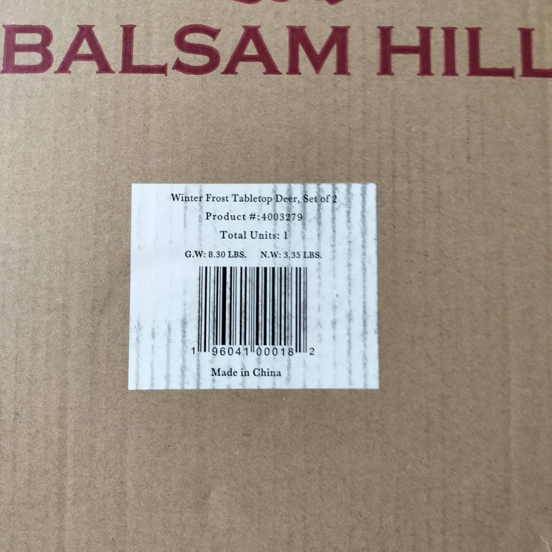 balsam hill 鹿の置物2体セット