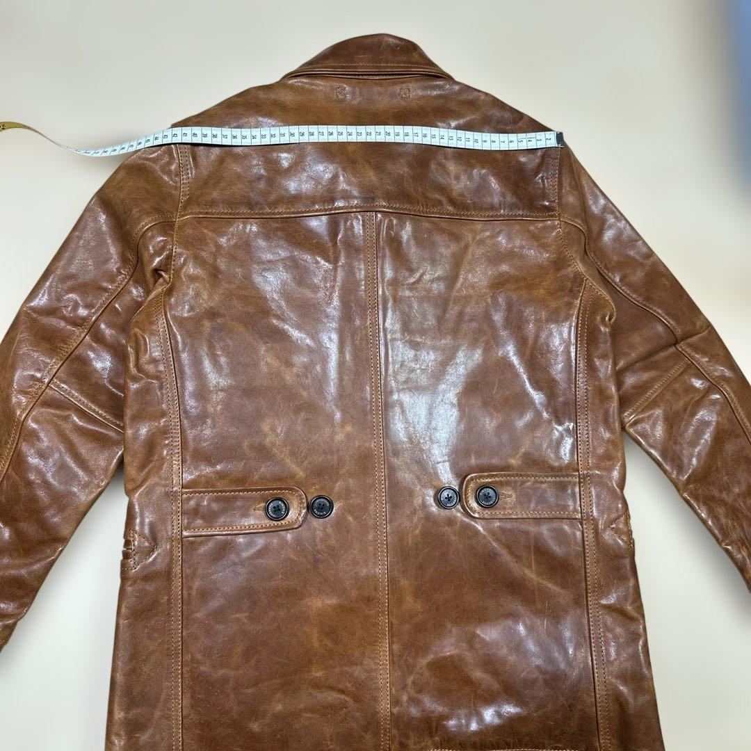 琥珀色 ワックスホースハイド スイッチマン レザージャケット
