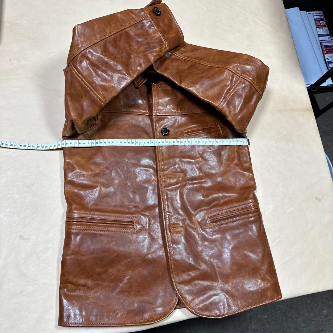 琥珀色 ワックスホースハイド スイッチマン レザージャケット