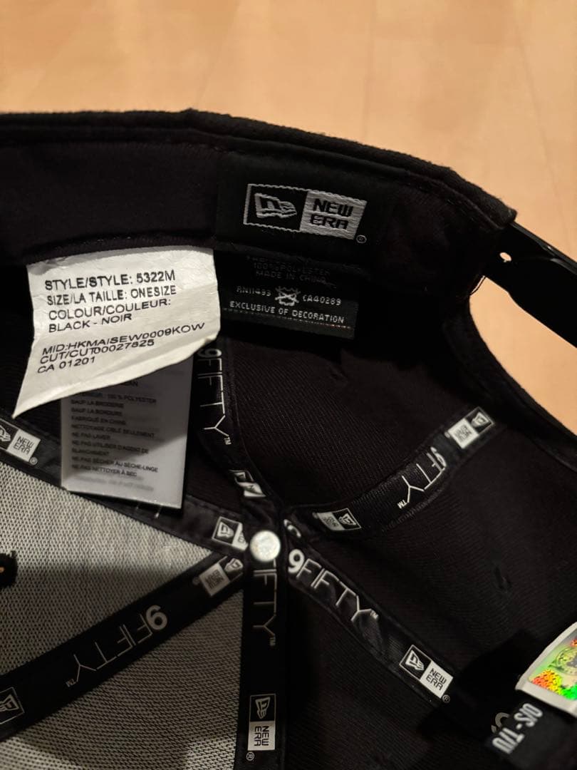 カナダグース　ニューエラ　キャップ ブラック