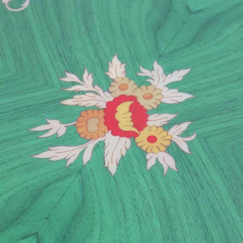 ティーテーブル イタリア グリーン 象嵌 カフェテーブル