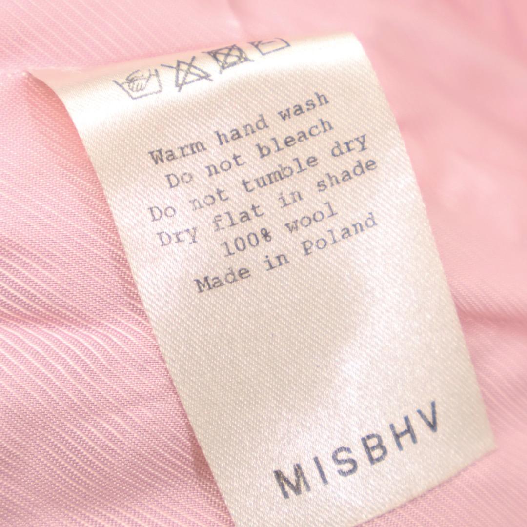 H4625-146◾️ミスビヘイブ　バックプリントチェスターコート　ウール