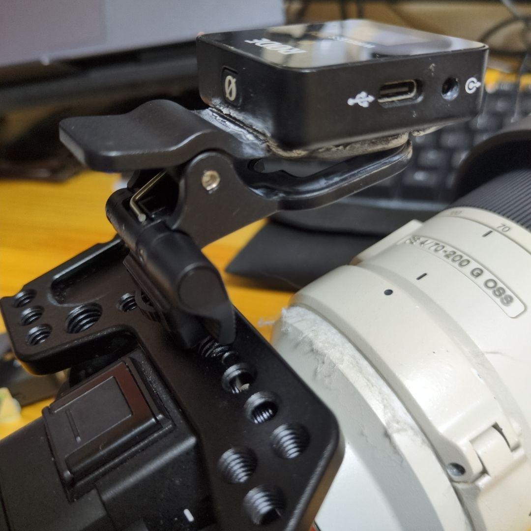 RODE Wireless GO II／受信機クリップ破損・ネジ固定