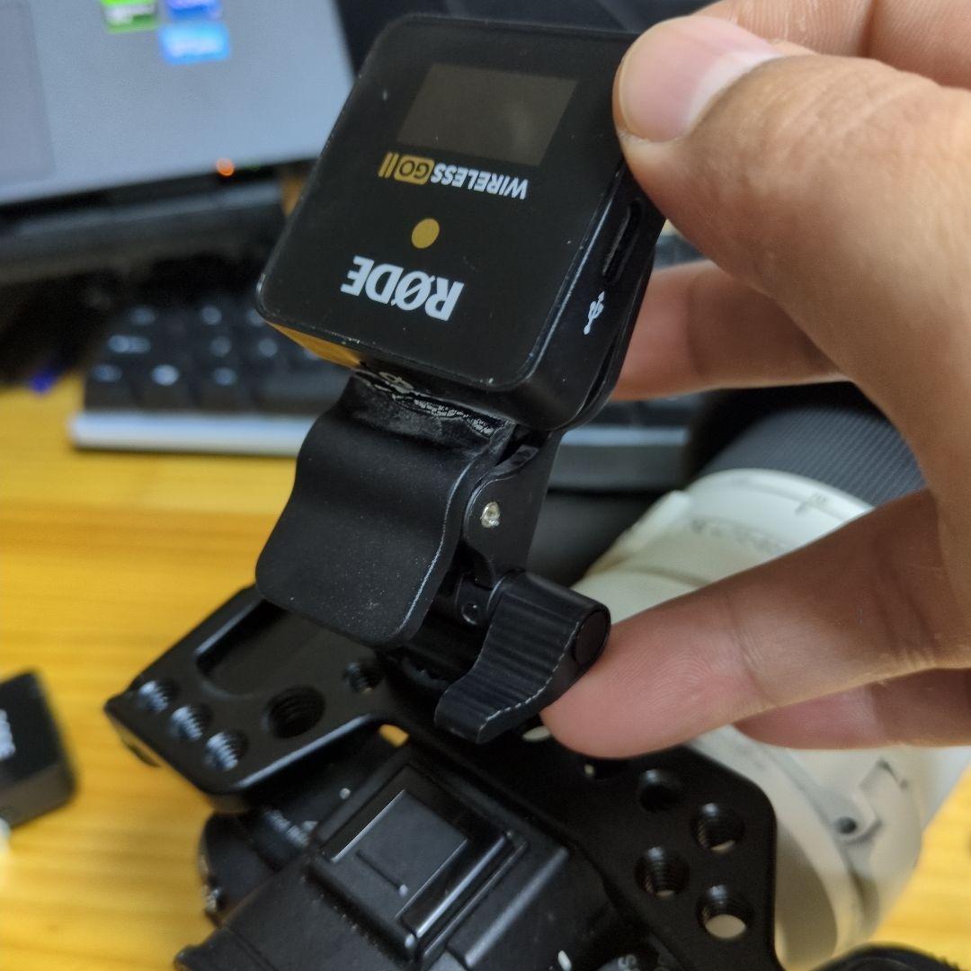 RODE Wireless GO II／受信機クリップ破損・ネジ固定