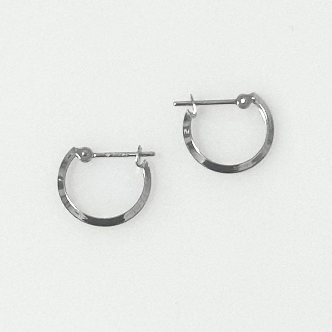 【ヴァンドーム青山】 K10WG 美品 フープピアス