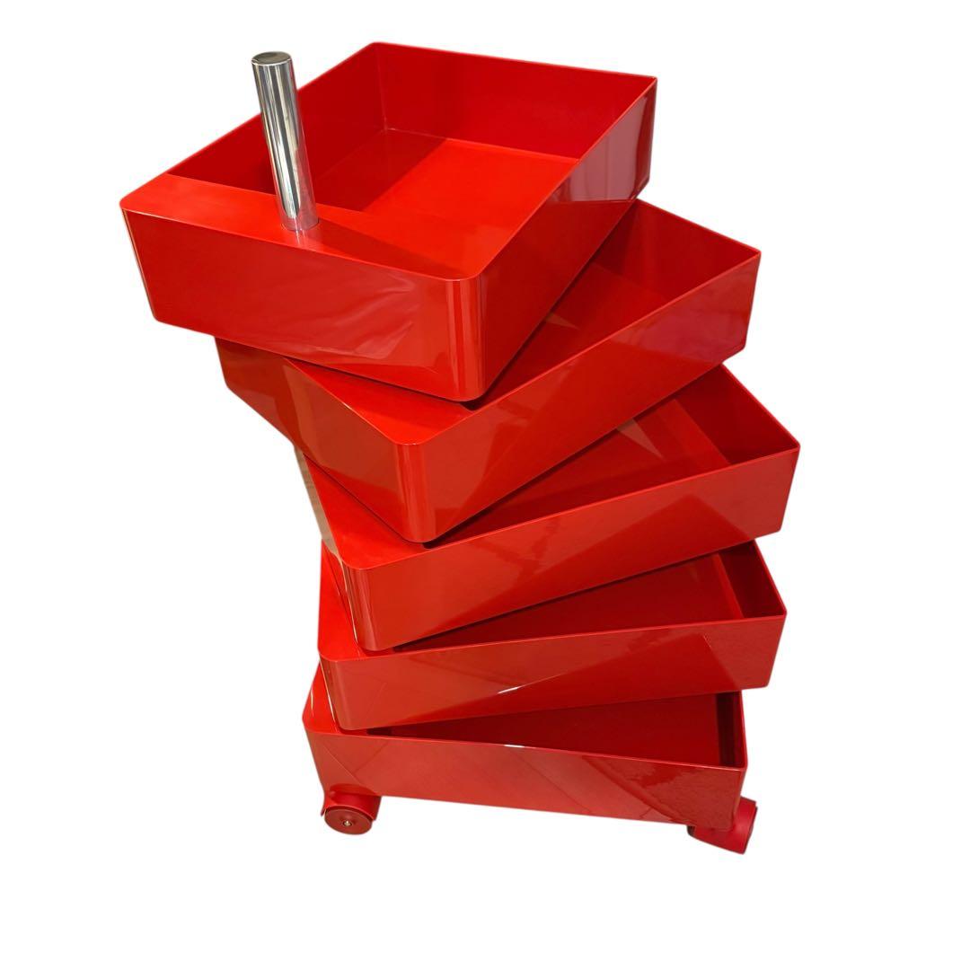 【希少レッド】MAGIS 360° コンテナ 5段 天板なし