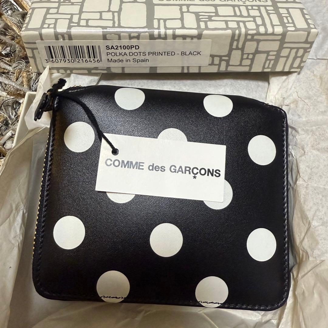 COMME des GARCONS ドットプリント 二つ折り財布　SA2100