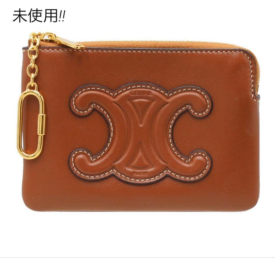 N2778 未使用 セリーヌ キュイル トリオンフ  カードポーチ