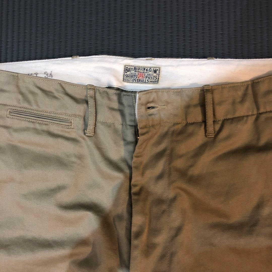 バズリクソン チノパン カーキW34