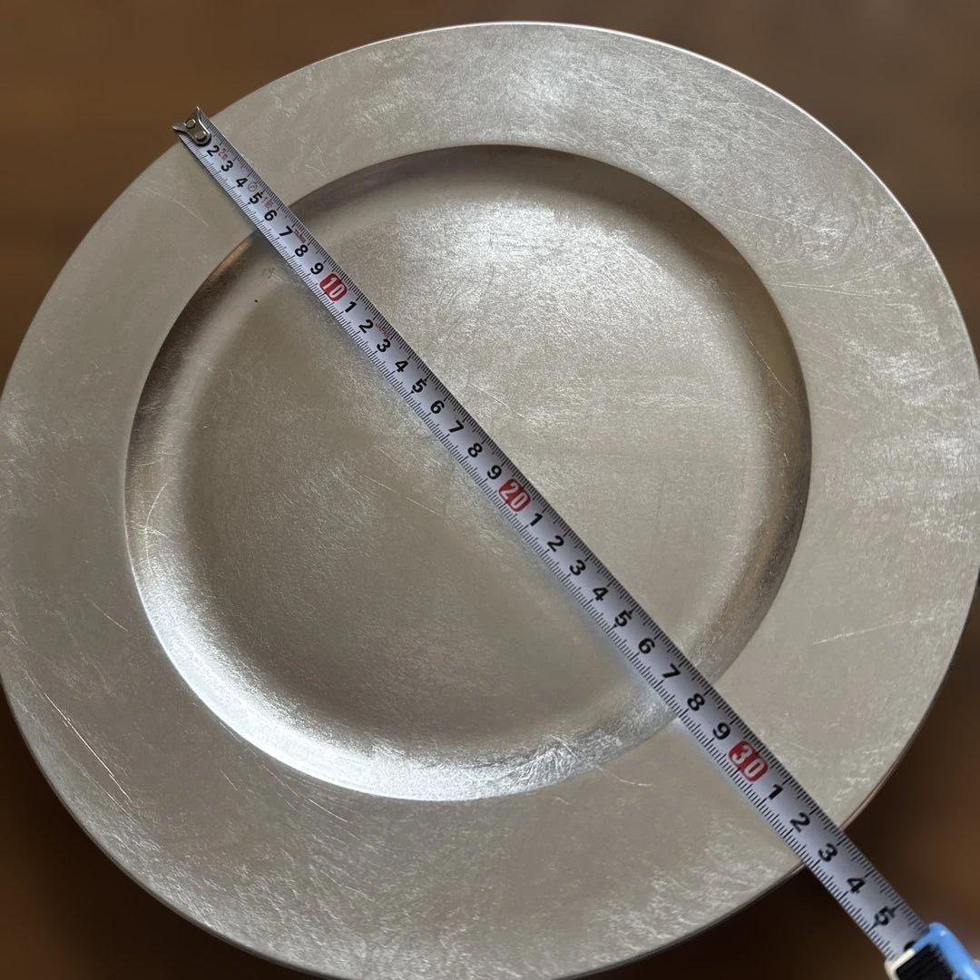 金銀箔　丸大皿