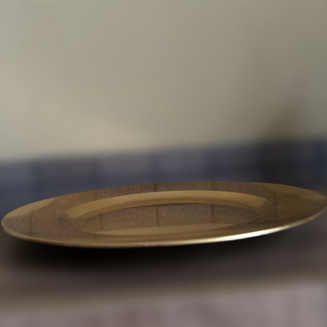 金銀箔　丸大皿