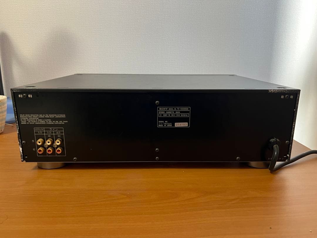 SONY TC-222ESG カセットデッキ フロント開かない専用の箱&取説付