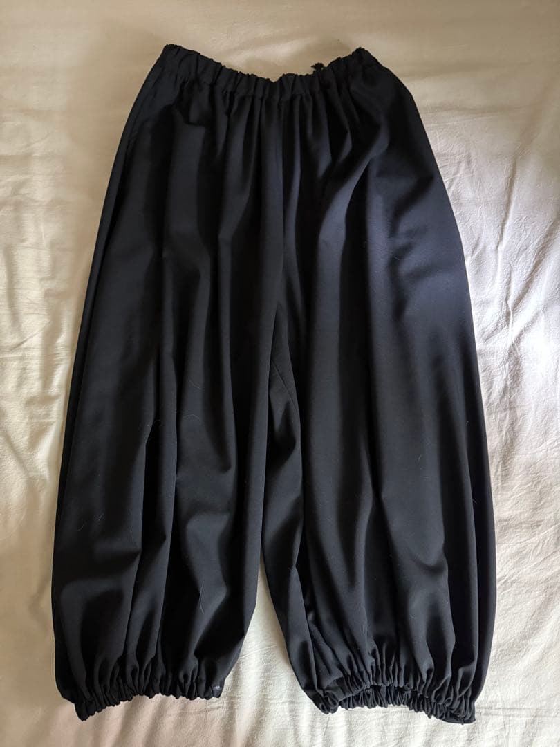 commedesgarcons ブラック サルエルパンツ S