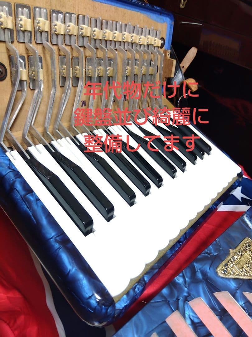 （美品即演奏可）TAMBO SOPRANO アコーディオン 青【信頼の日本製】