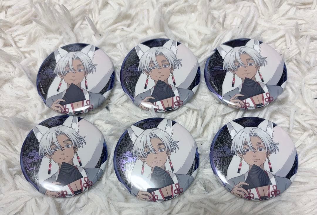 東京リベンジャーズ　アニメガソフマップ 百鬼夜行　メタリック缶バッジ　黒川イザナ