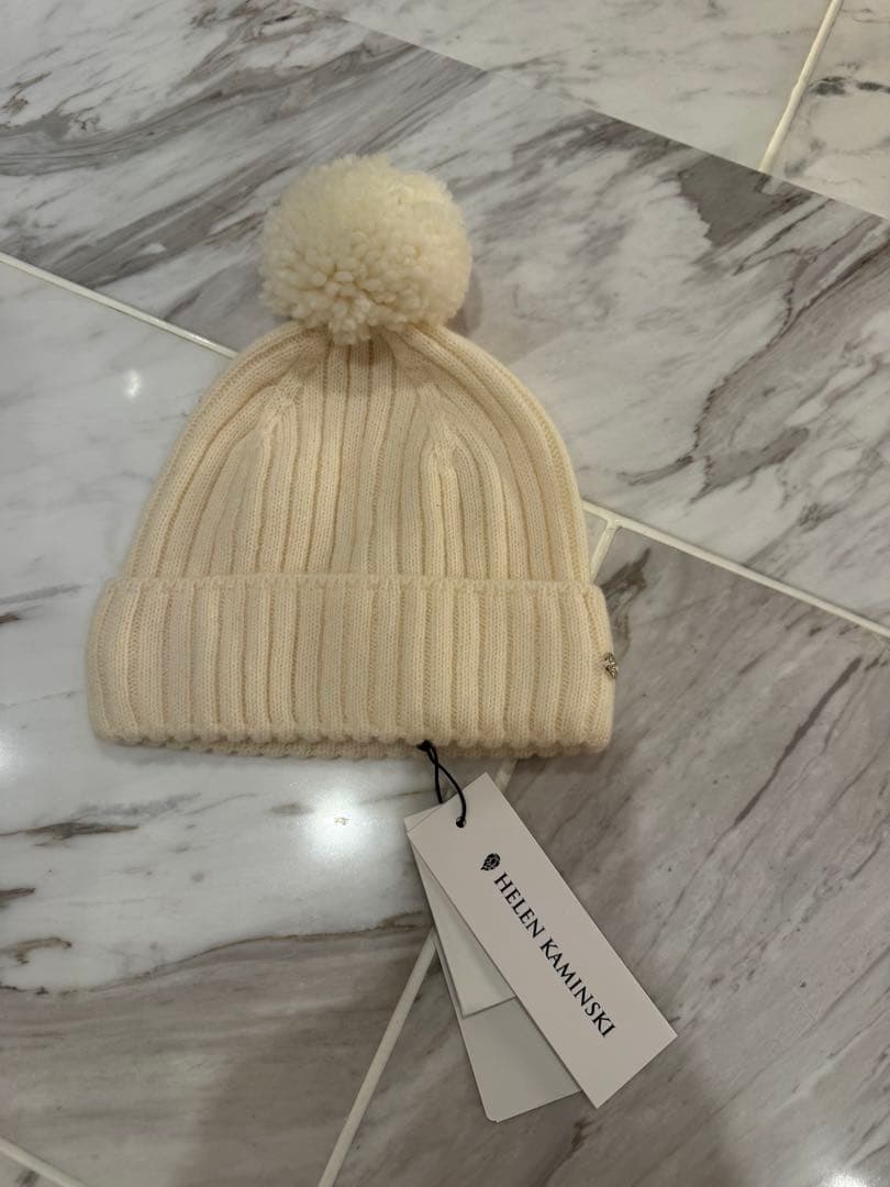 HELEN KAMINSKI TIANA ニット帽 OS クリーム