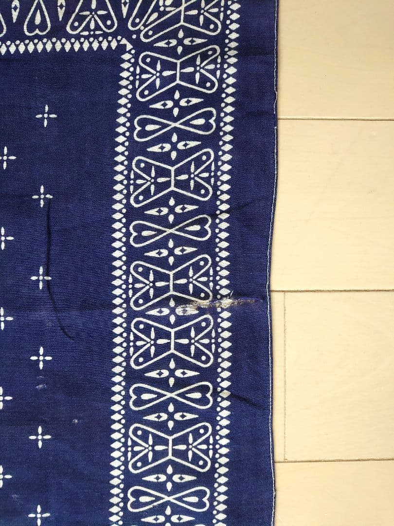 ヴィンテージ バンダナ クロス ブラック ネイビー セット