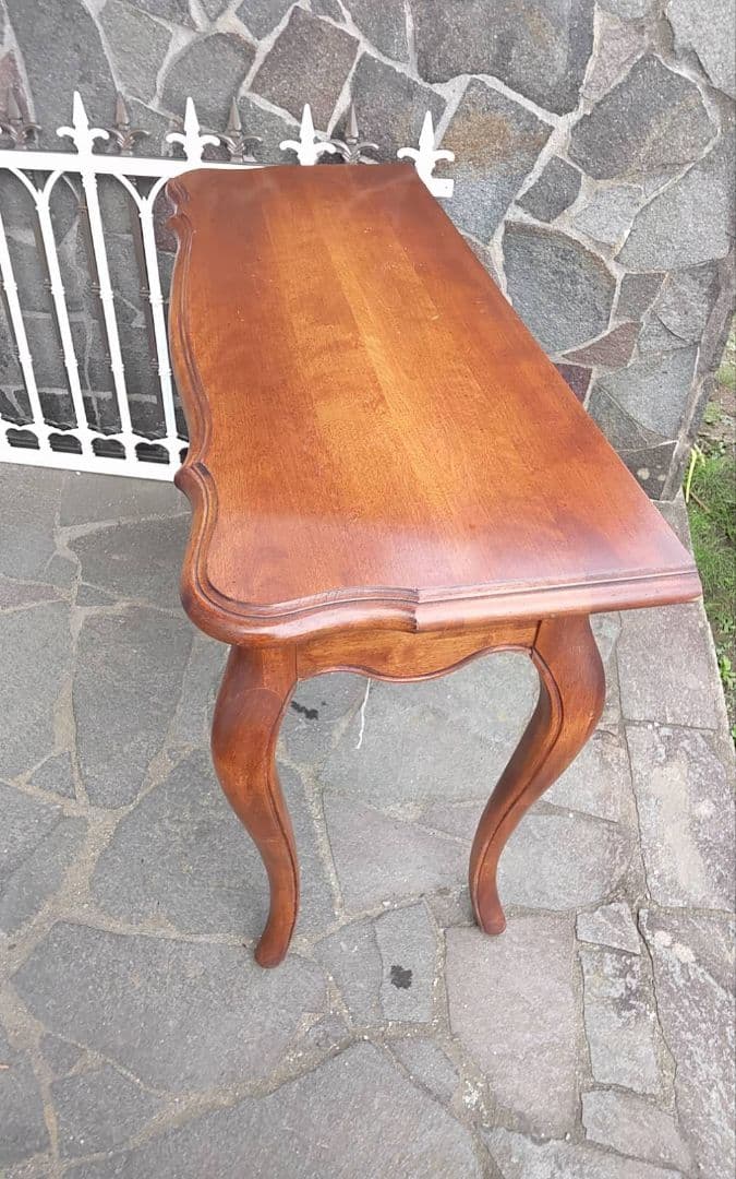 アンティーク木製テーブル 引き出し付き