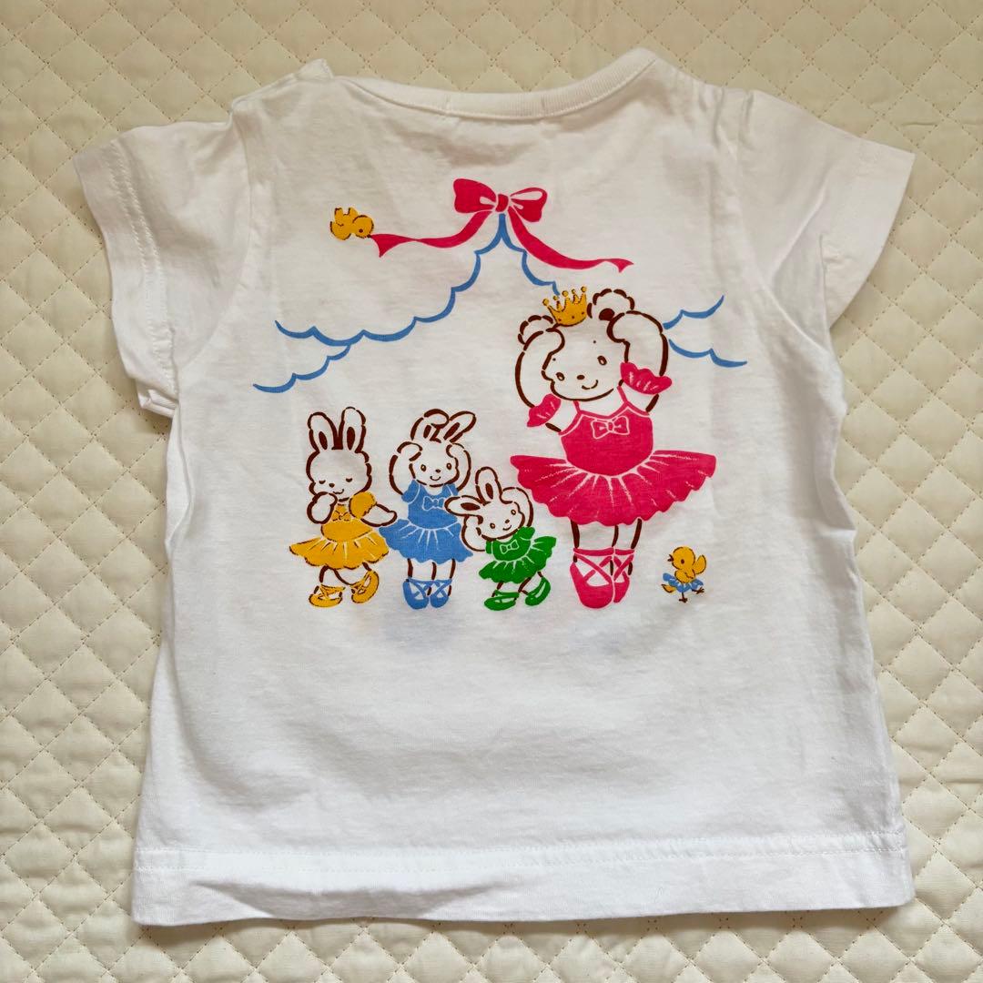 ファミリア　Tシャツ　パンツ　80cm コーデ売り　ピアノ　バレエ　ハート