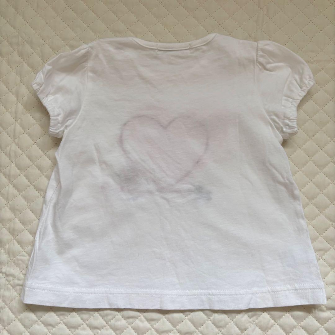 ファミリア　Tシャツ　パンツ　80cm コーデ売り　ピアノ　バレエ　ハート