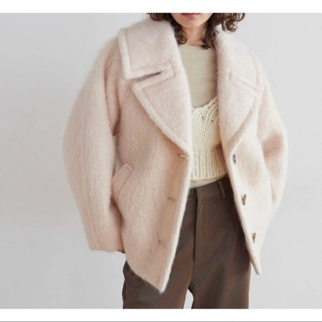 Sea Room lynn ビックカラーシャギーショートコート Mサイズ