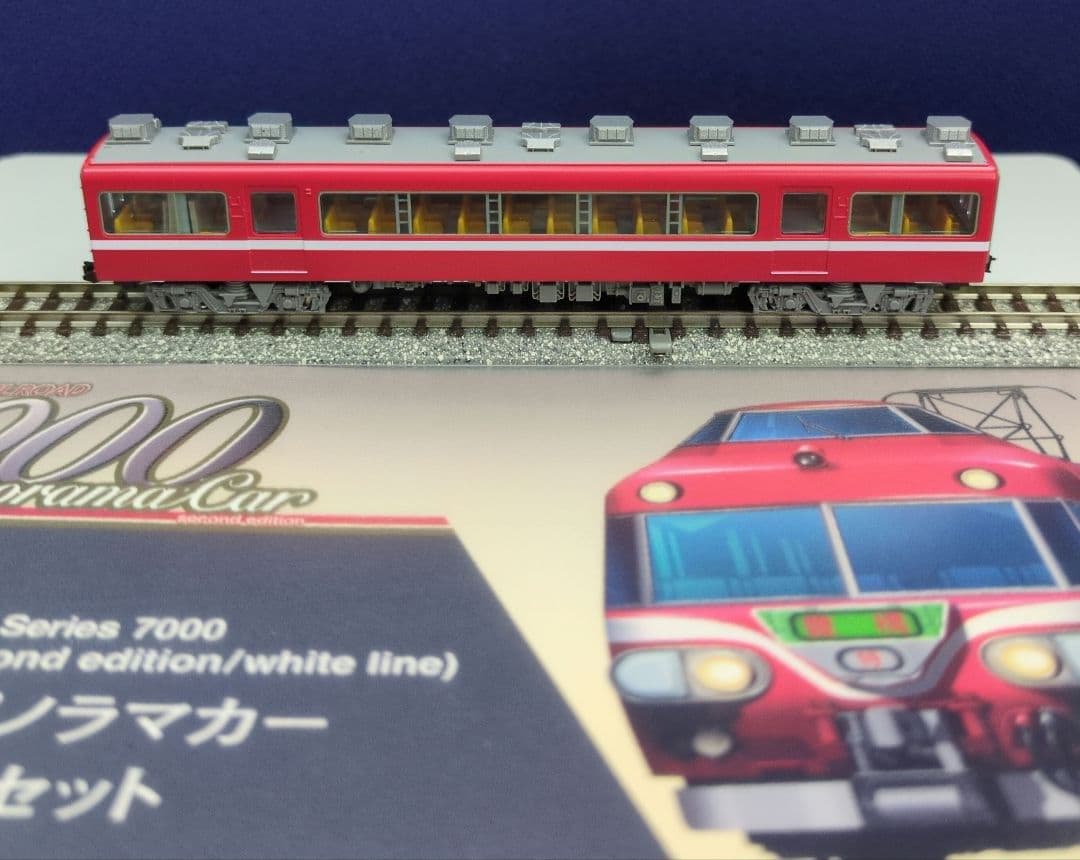 鉄道模型 名鉄7000系 2次車 白帯車 4両